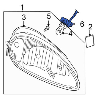 Chrysler OE - Front Side Marker Light Socket