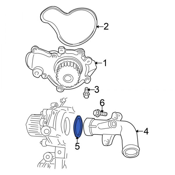 Engine Coolant Pipe O-Ring