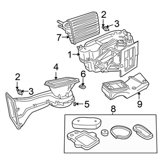 Chrysler OE - Air Conditioner & Heater - Heater Components