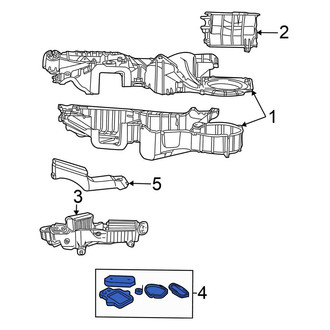 Chrysler OE - HVAC Heater Core Seal Kit
