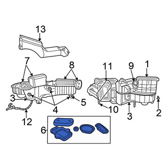 Chrysler OE - HVAC Heater Core Seal Kit