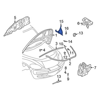 Chrysler OE - Front Left Hood Hinge