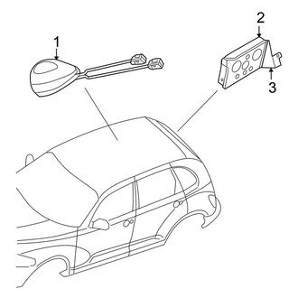Chrysler OE - Electrical - Antenna (With Satellite Radio)