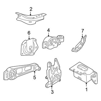 Chrysler OE - Engine / Transaxle - Engine & Transmission Mounting (Wagon 2.4L)