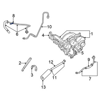Chrysler OE - Turbocharger Coolant Line Bracket