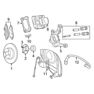 Chrysler OE - Front Suspension - Brake Components (Base)