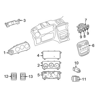 Chrysler OE - Instrument Panel - Cluster & Switches