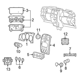 Chrysler OE - Instrument Panel - Cluster & Switches (Wagon)