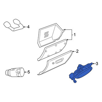 Chrysler OE - Front Glove Box Latch