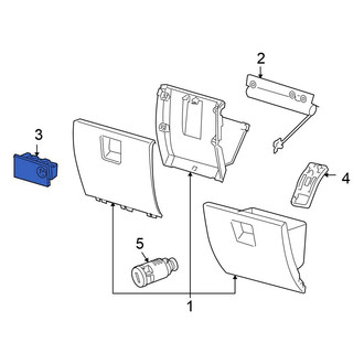 Chrysler OE - Front Glove Box Latch