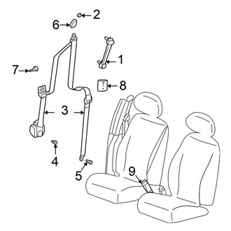 Chrysler OE - Restraint Systems - Front Seat Belts