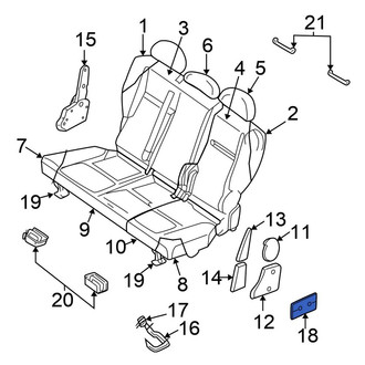 Chrysler OE - Seat Latch Cover