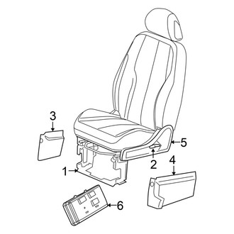 Chrysler OE - Seats & Tracks - Tracks & Components (4 Doors)