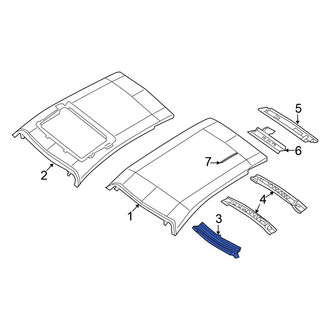 Chrysler OE - Front Roof Header Panel
