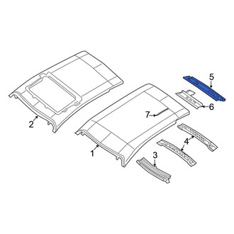 Chrysler OE - Rear Lower Roof Header Panel