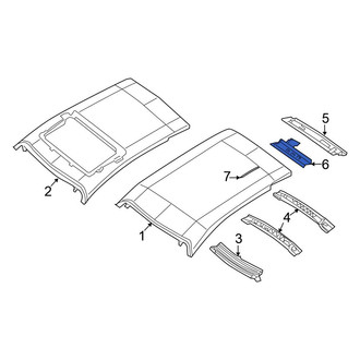 Chrysler OE - Rear Lower Roof Header Panel