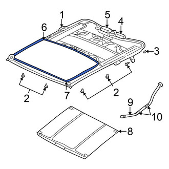 Chrysler OE - Sunroof Glass Seal