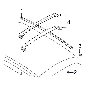 Chrysler OE - Roof Luggage Carrier Side Rail Nut