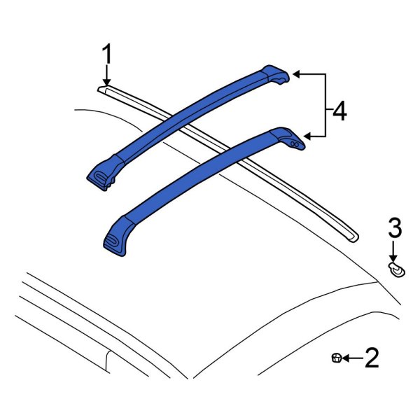 Roof Luggage Carrier Cross Rail