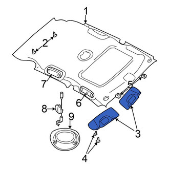Chrysler OE - Left Sun Visor