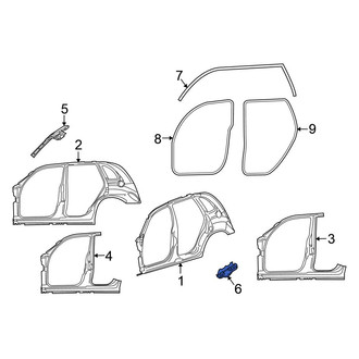 Chrysler OE - Left Body A-Pillar Reinforcement