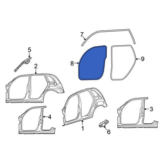 Chrysler OE - Front Left Lower Door Seal