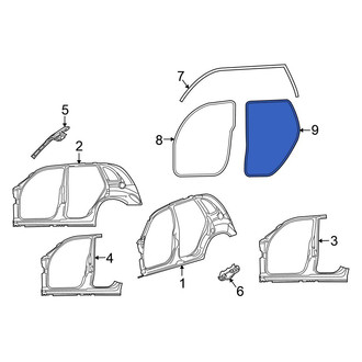 Chrysler OE - Rear Right Inner Door Seal