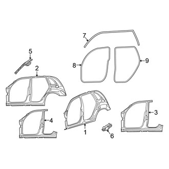 Chrysler OE - Pillars, Rocker & Floor - Uniside (From 2/1/01), (Wagon)