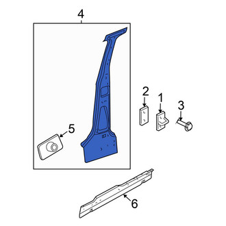 Chrysler OE - Left Inner Body B-Pillar