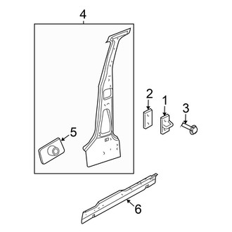 Chrysler OE - Pillars, Rocker & Floor - Center Pillar & Rocker (From 2/1/01)