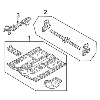 Chrysler OE - Pillars, Rocker & Floor - Floor & Rails (To 2/1/01)