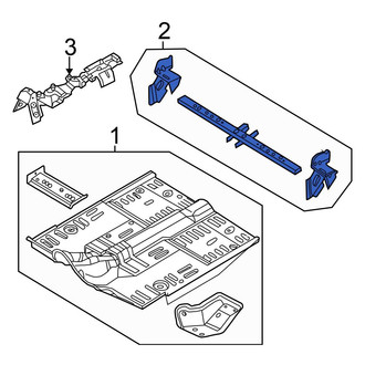 Chrysler OE - Front Floor Pan Crossmember