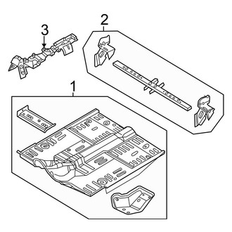 Chrysler OE - Pillars, Rocker & Floor - Floor & Rails (From 2/1/01)