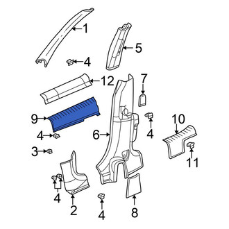 Chrysler OE - Front Left Door Sill Plate