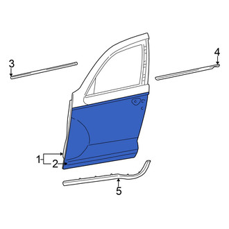 Chrysler OE - Front Right Outer Door Outer Panel