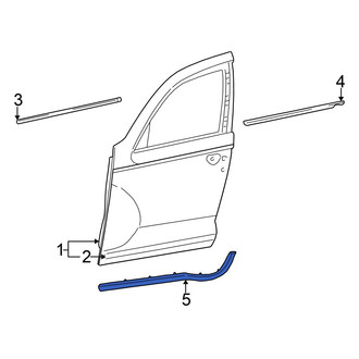 Chrysler OE - Front Left Lower Door Seal