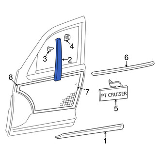 Chrysler OE - Front Left Door Applique