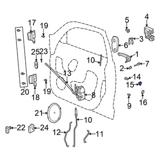 Chrysler OE - Front Door Lock Striker Plate Spacer