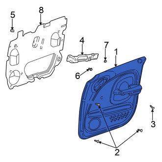 Chrysler OE - Front Left Inner Door Interior Trim Panel