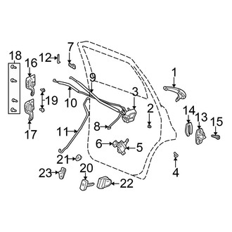 Chrysler OE - Rear Door - Lock & Hardware