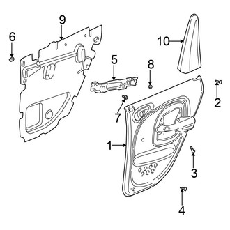 Chrysler OE - Rear Door - Interior Trim