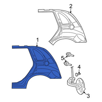 Chrysler OE - Rear Right Inner Quarter Panel