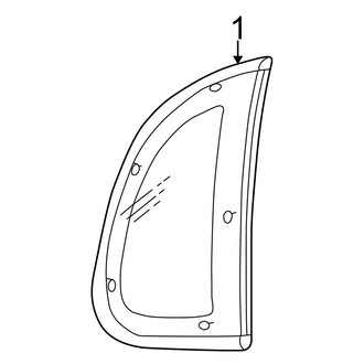 Chrysler OE - Quarter Panel - Glass