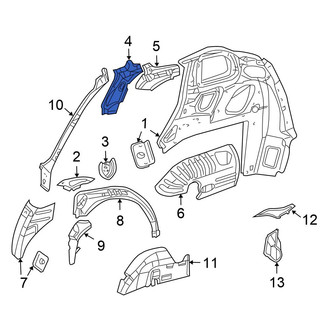 Chrysler OE - Left Body C-Pillar