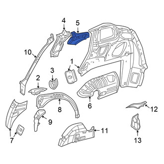 Chrysler OE - Rear Left Body C-Pillar Reinforcement