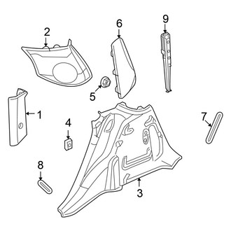 Chrysler OE - Quarter Panel - Interior Trim