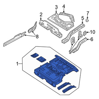 Chrysler OE - Rear Floor Pan
