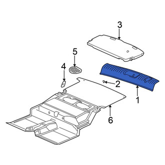 Chrysler OE - Rear Liftgate Trim Scuff Plate