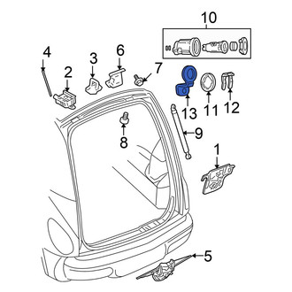Chrysler OE - Rear Liftgate Latch Handle