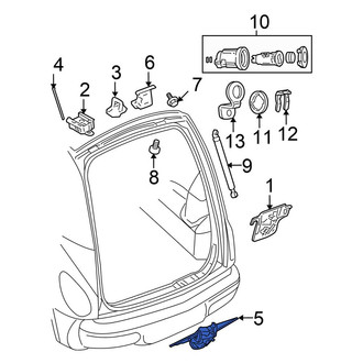 Chrysler OE - Rear Outer Liftgate Latch Handle